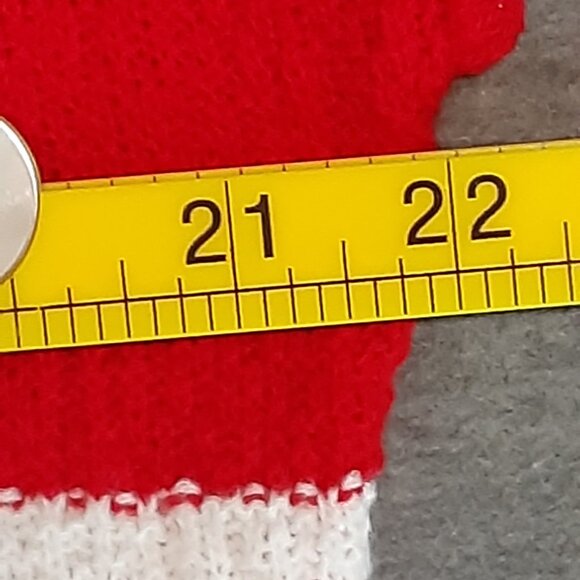 Renaissance Woman's Sweater Size 1x, Red/White, Vintage, Sleeveless - Picture 3 of 7